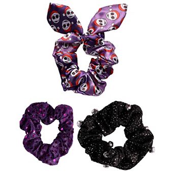 The Nightmare Before Christmas Hair Scrunchies 3 pc Set Official License