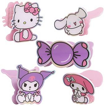 Hello Kitty and Friends Small Hair Clips 5 pc Set Official License