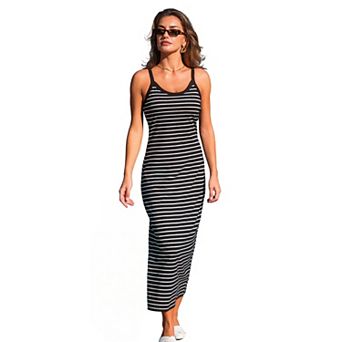 Women's Cupshe Striped Spaghetti Strap Maxi Dress