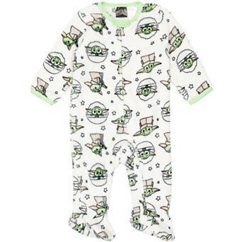 Star Wars The Mandalorian Grogu Fleece Footed Sleep N Play