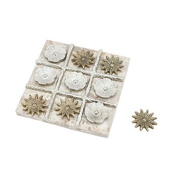 KWPZQEB Luxury Floral TIC TAC TOE Game Set
