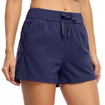 Women's High Waist Athletic Shorts With Pockets For Yoga Hiking Running Lounge