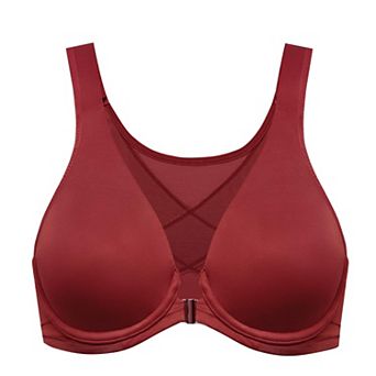 Women's Front Close Plunge Bra Supportive Posture Correcting Full Figure Lift