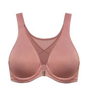 Women's Front Close Plunge Bra Supportive Posture Correcting Full Figure Lift