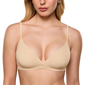 Women's Triangle Bralette Unlined Adjustable Straps Supportive Comfort
