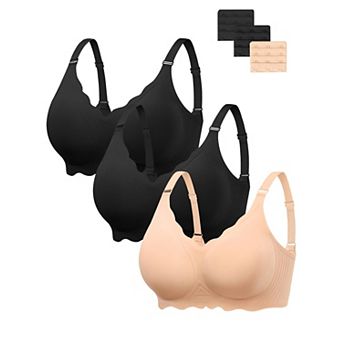 Wireless Push Up T Shirt Bra Seamless Comfort Adjustable Support