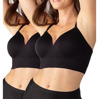 2-Pack Womens Full Coverage Wirefree Lift Bra Plus Size Support
