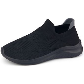 Women's Slip on Knit Breathable Walking Socks Shoes