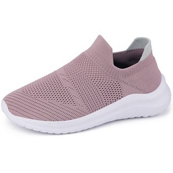 Women's Slip on Knit Breathable Walking Socks Shoes