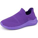 Women's Slip on Knit Breathable Walking Socks Shoes