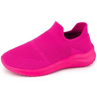 Women's Slip on Knit Breathable Walking Socks Shoes