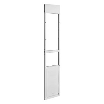 Dog Door for Sliding Glass Door, 75 7/8" to 80 11/16" Adjustable Height, Aluminum Alloy Frame