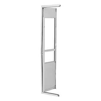 Dog Door for Sliding Glass Door, 75 7/8" to 80 11/16" Adjustable Height, Aluminum Alloy Frame