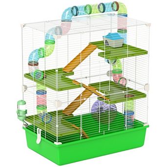 Extra Large 23" Hamster Cage with Tubes and Tunnels, Portable Carry Handles