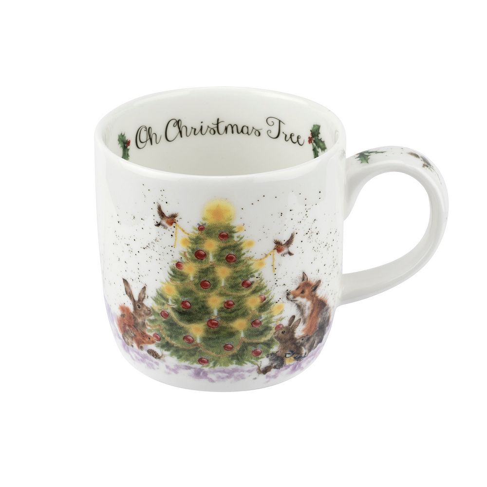 Wrendale Designs Christmas 14 ounce Mug, Oh Christmas Tree