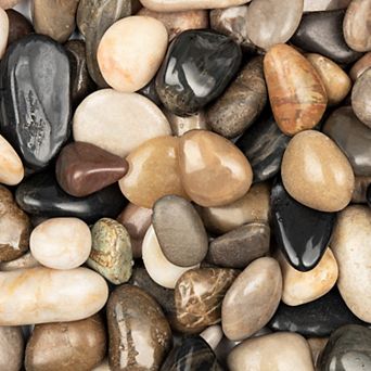 11lb Pack Natural River Rocks 1 to 2 Inch Polished Decorative Stones for Garden and Vases