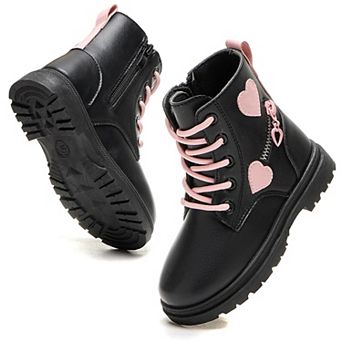 Daclay Kids Boys Girls Waterproof Ankle Boots Plush Short Boots