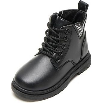 Daclay Kids Boys Girls Waterproof Plush Short Boots Comfortable Ankle Shoes