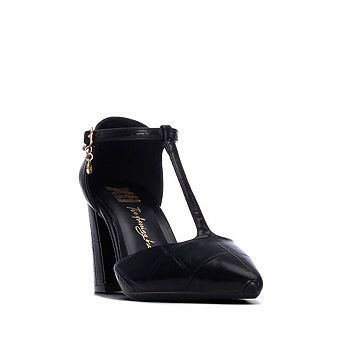 XTI Women's Casual Pointed Toe Strap Heels 146442