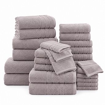 8 pc Soft Absorbent Quick Dry Ring Spun Cotton Bathroom Towels