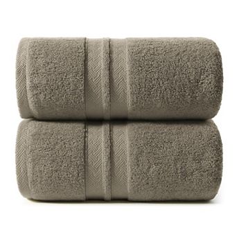2-Pack Large Cotton Bath Towels Plush Thick Soft Absorbent Quick Dry