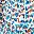 Floral Blue White