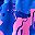 Flower Blue Pink