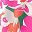 Green Pink Flower