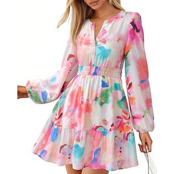 Fall Dresses For Women Trendy Long Sleeve Mini Dress