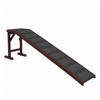 PawHut Dog Ramp for Bed, Pet Ramp for Dogs with Non-Slip Carpet and Top Platform