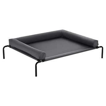 Elevated Dog Bed for Large Dog Portable Raised Dog Cot with Pillow XL Gray