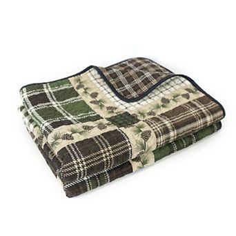 Donna Sharp Pine Patch Pieced Cotton Throw Blanket
