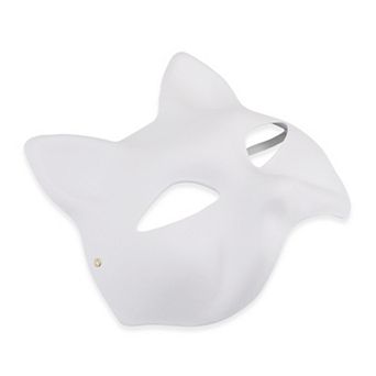 Cat Face Party Mask White 1 pc