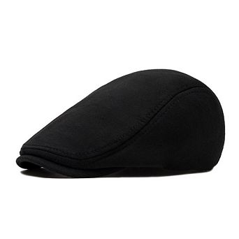 Men Vintage Gatsby Newsboy Flat Cap Premium Polyester Elastic Back Beret Hat