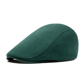 Men Vintage Gatsby Newsboy Flat Cap Premium Polyester Elastic Back Beret Hat