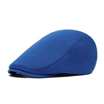 Men Vintage Gatsby Newsboy Flat Cap Premium Polyester Elastic Back Beret Hat