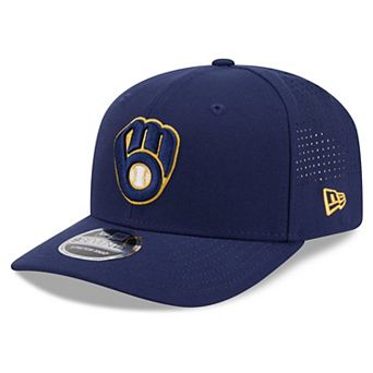 Men's New Era Navy Milwaukee Brewers Performance 9SEVENTY Adjustable Hat