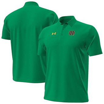 Men's Under Armour Kelly Green Notre Dame Fighting Irish 2026 Sideline ArmourDry Polo