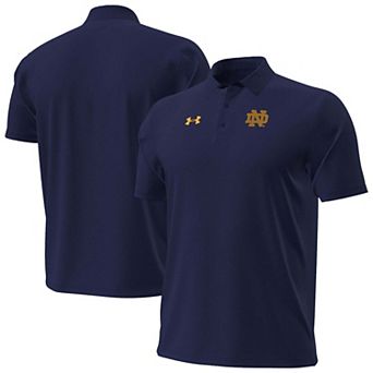 Men's Under Armour Navy Notre Dame Fighting Irish 2026 Sideline ArmourDry Polo