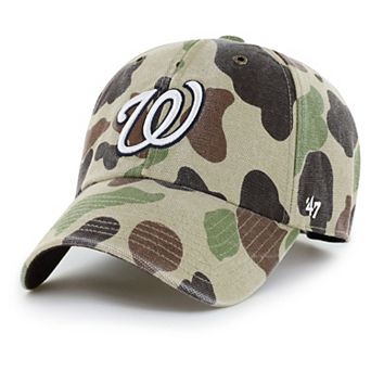 Men's Carhartt x '47 Camo Washington Nationals Duck Clean Up Adjustable Hat