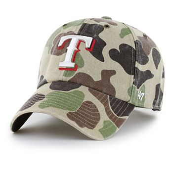 Men's Carhartt x '47 Camo Texas Rangers Duck Clean Up Adjustable Hat