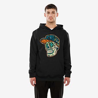 Men's New Era Black San Jose Sharks D _a de los Muertos Pullover Hoodie