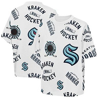 Youth Outerstuff White Seattle Kraken Unstoppable Elevated T-Shirt