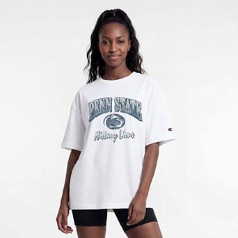Women's Champion White Penn State Nittany Lions Retro Oversized T-Shirt