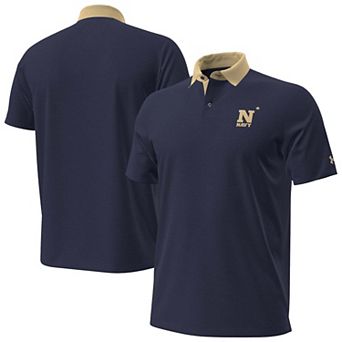Men's Under Armour Navy Navy Midshipmen 2026 Sideline Playoff Novelty Polo