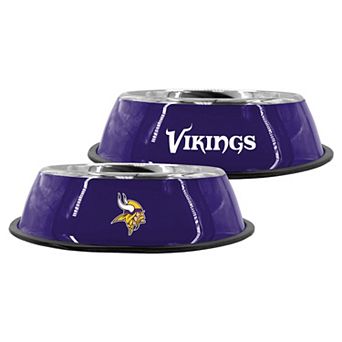 "The Memory Company Minnesota Vikings 9"" Stainless Steel Pet Bowl"