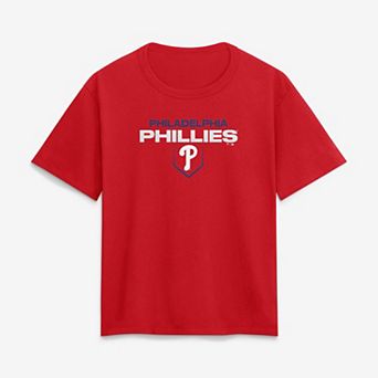 Women's Fanatics Athletic Red Philadelphia Phillies Legacy T-Shirt