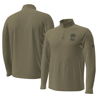 Men's Under Armour Tan Notre Dame Fighting Irish 2026 Freedom Collection Motion Quarter-Zip Pullover