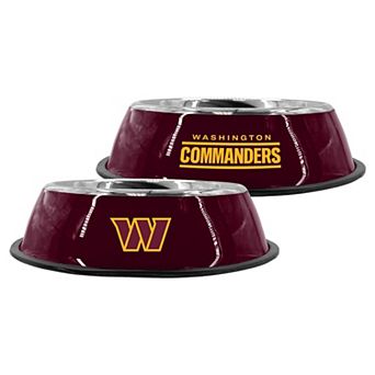 "The Memory Company Washington Commanders 9"" Stainless Steel Pet Bowl"