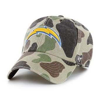Men's Carhartt x '47 Duck Camo Los Angeles Chargers Clean Up Adjustable Hat